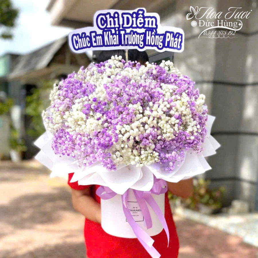 Giỏ Hoa Baby Mừng Khai Trương